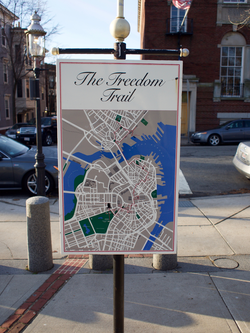 IRL Freedom Trail Map Signage Detail