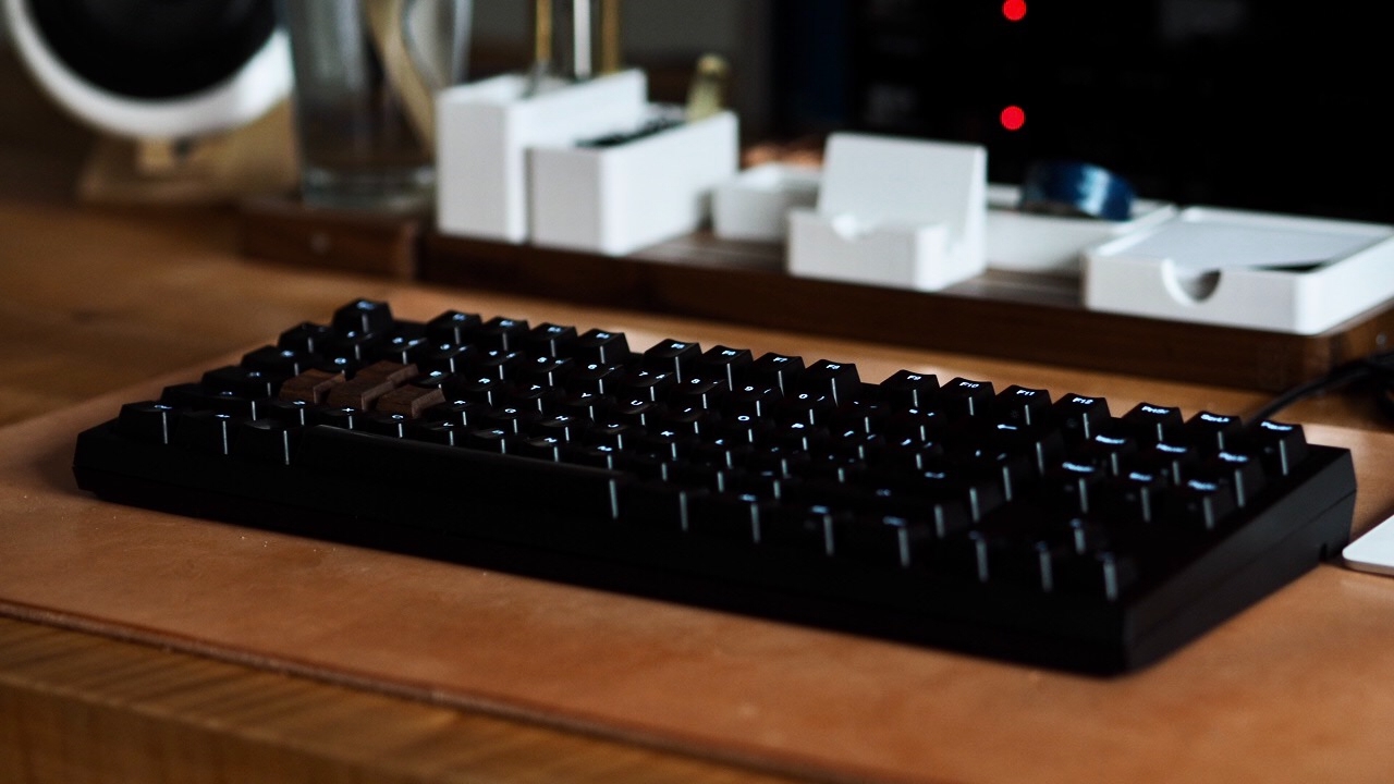 Keyboard angled