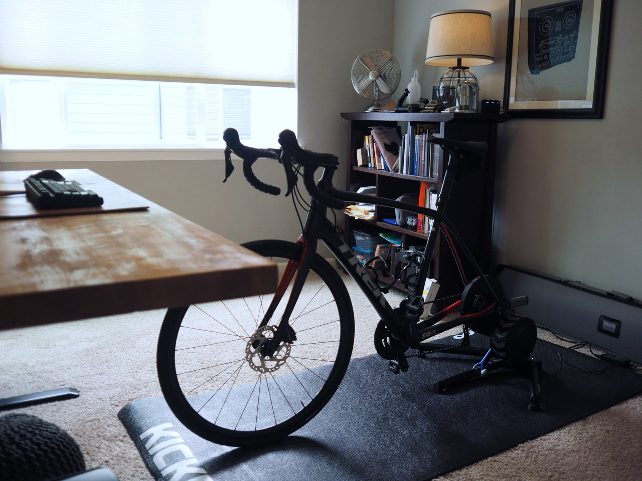 The bike trainer setup